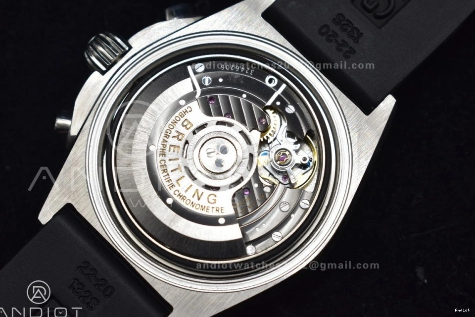 SS L-Silver 43mm LE 1:1 Blk Version BLS Chrono A7750 Best Navitimer B01 0314